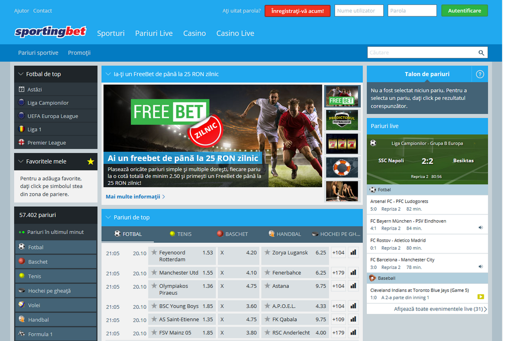 Επιχείρηση Τυχερών Παιχνιδιών Sportingbet - Σύνδεση, Ανταμοιβή 150% Έως 500 C$